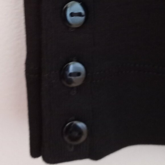 'CHICO'S' Solid Black Long Sleeve Tee Size 3 NWOT - Picture 4 of 8